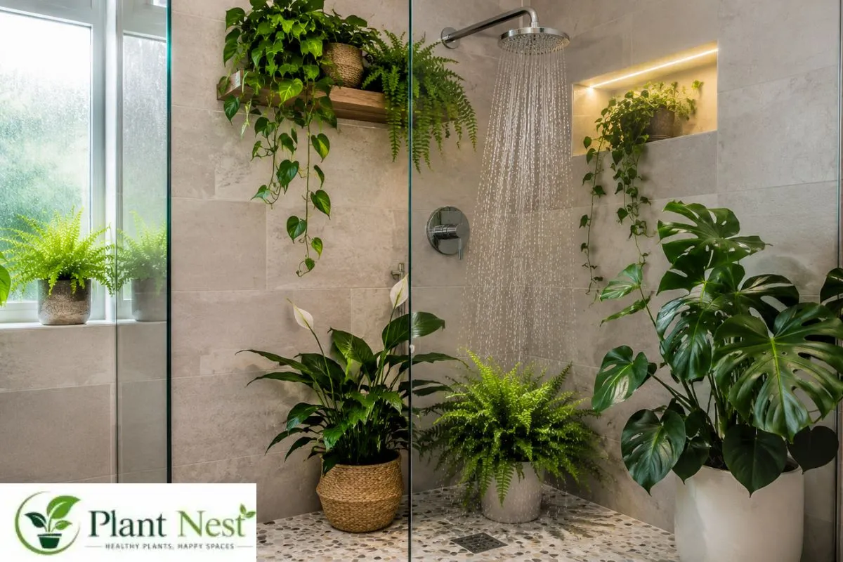 Plants Inside Shower 