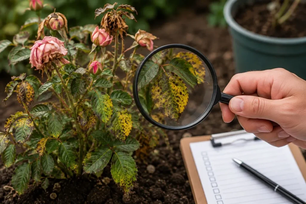 Check First When a Rose Suddenly Declines