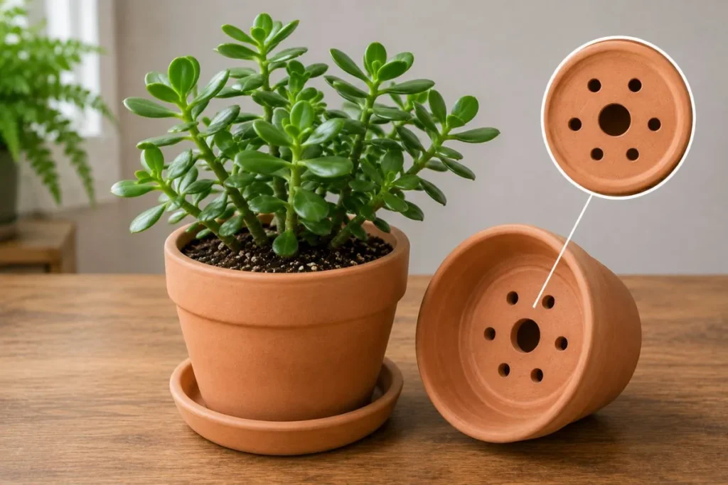 Choose a Pot With Drainage Holes