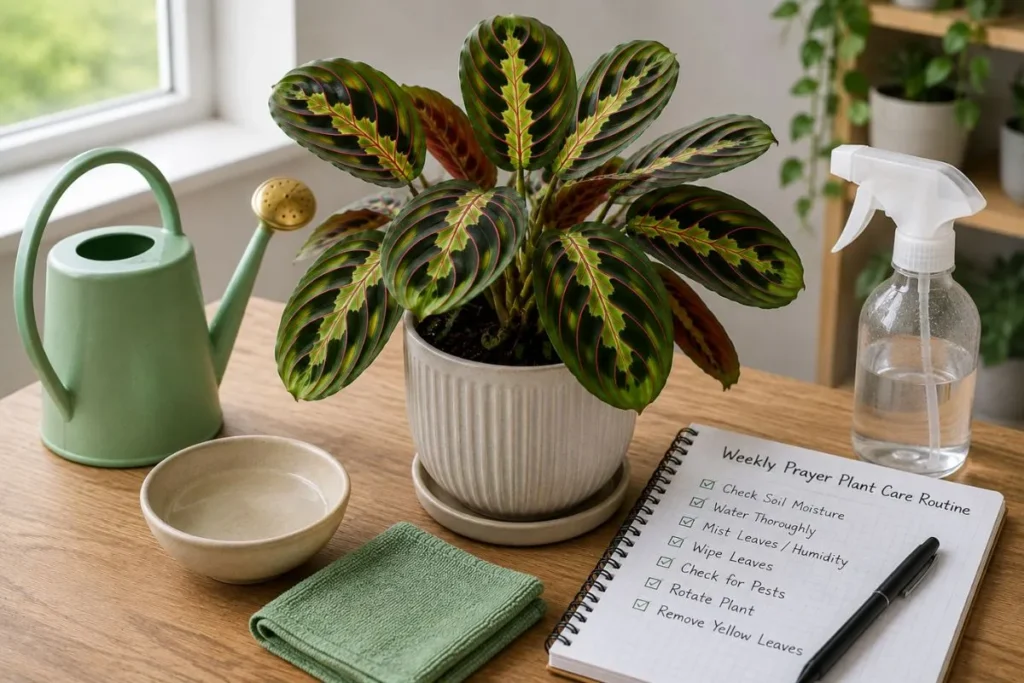 Create a Simple Weekly Prayer Plant Care Routine