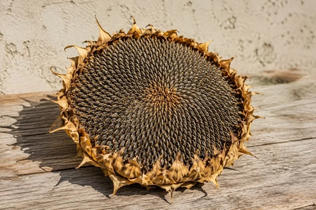 Dry the Sunflower Head