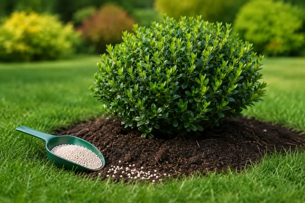 fertilize boxwood shrubs
