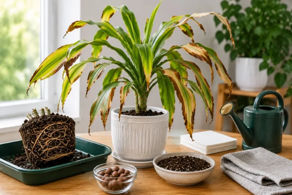 Fix an Overwatered Corn Plant