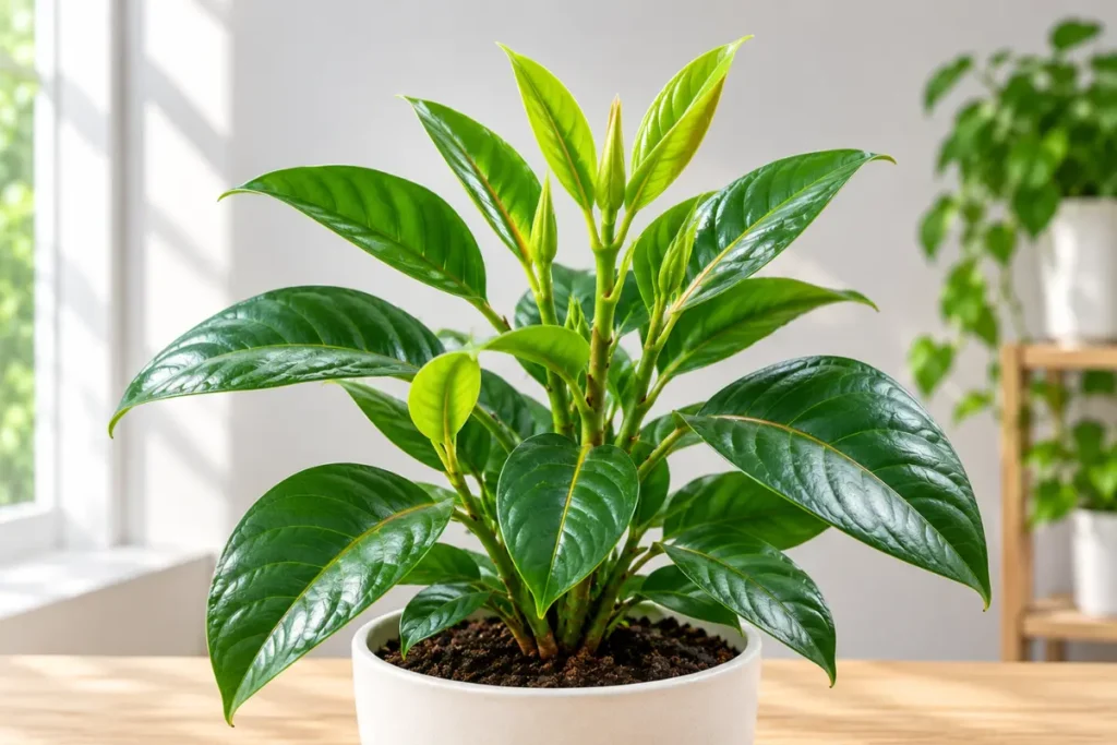 fresh growth at the top