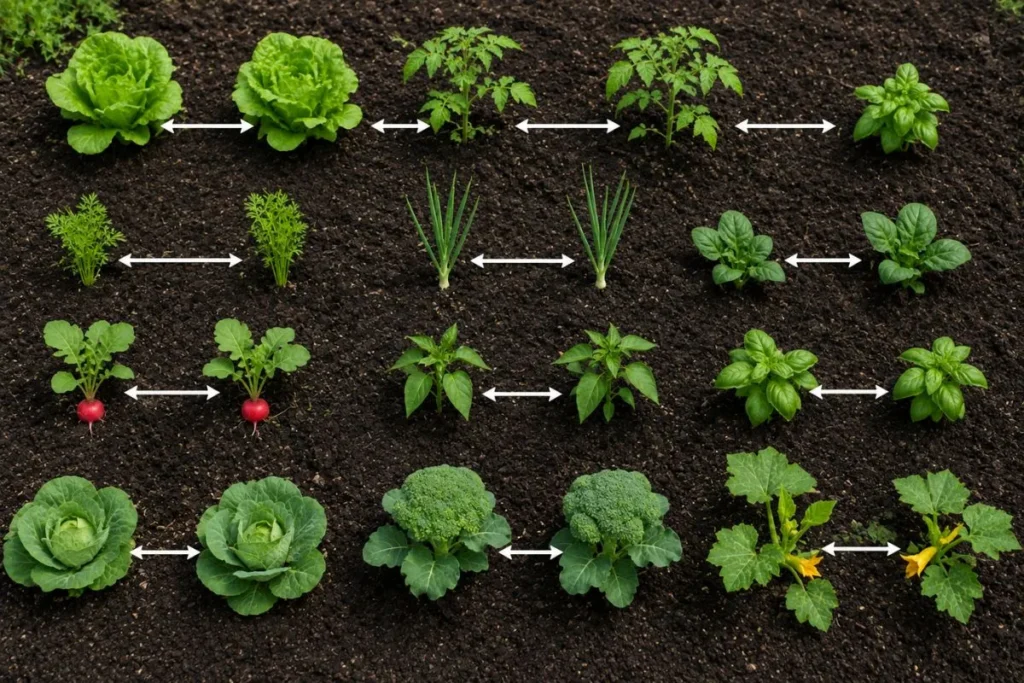  General Plant Spacing Chart 