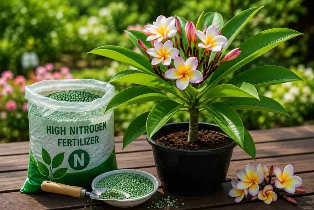 High-Nitrogen Fertilizer for Plumeria