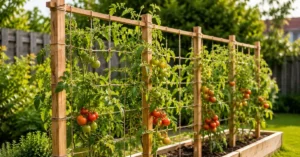 Read more about the article How to Build a Trellis for Tomato Plants: 11+Proven DIY Secrets for Bigger Harvests 
