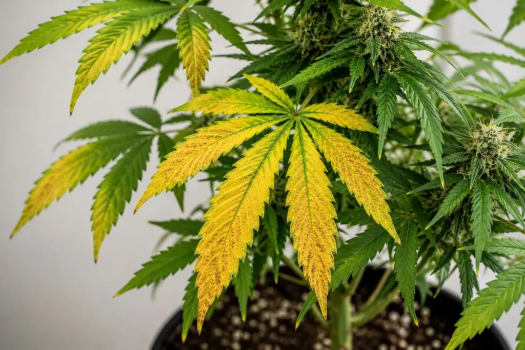 Leaves on My Weed Plant Turning Yellow