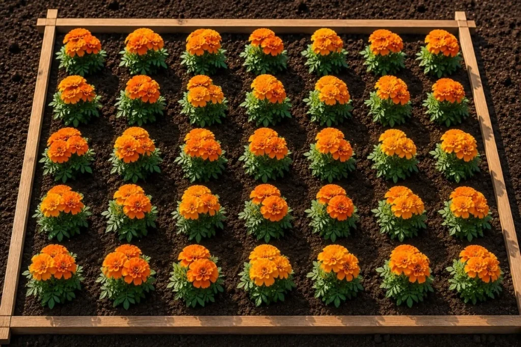 Many Marigolds Per Square