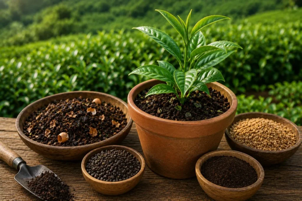 Organic Fertilizer for Potted Tea Plants