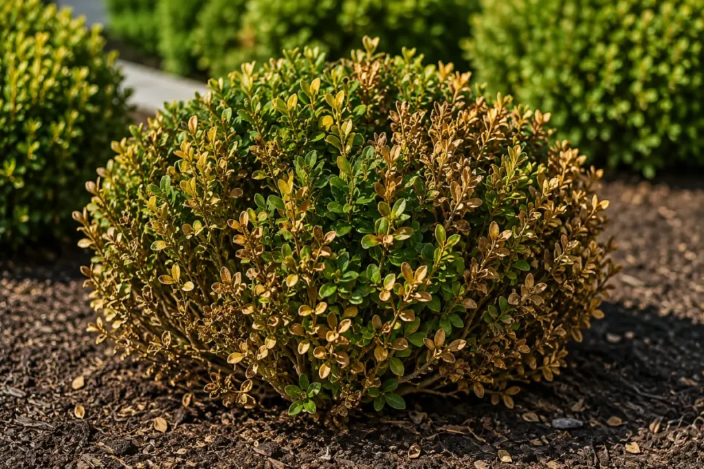 Overfertilized Boxwoods
