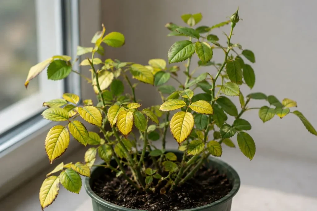  Poor Light Can Contribute to Weak Yellowing Foliage