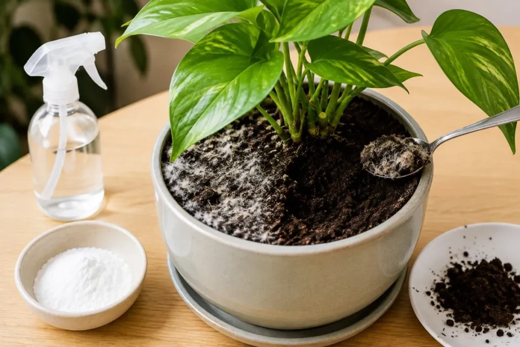 Rid of Mold on Plant Soil