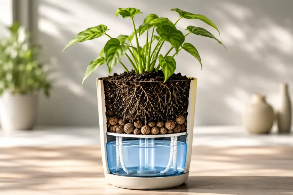 self irrigating-planter differ