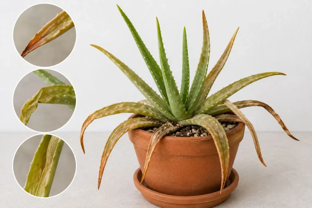 Signs of an Underwatered Aloe Vera