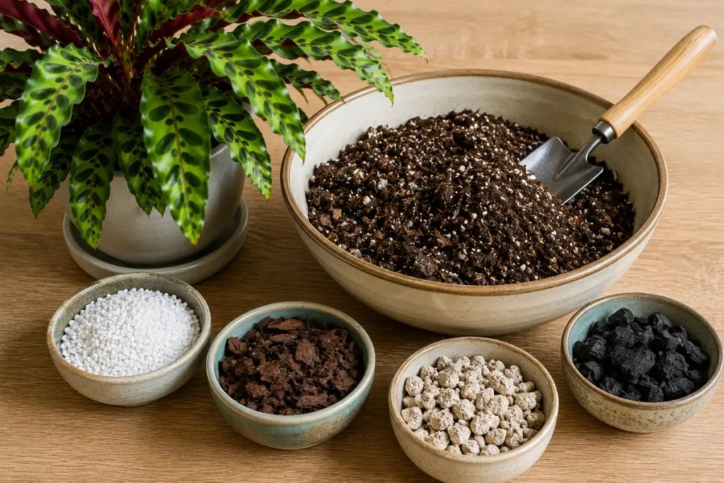 Soil Mix for a Rattlesnake Plant