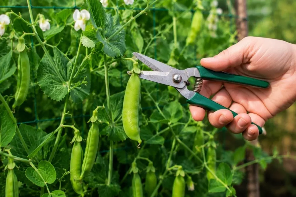 Using Garden Scissors or Pruners
