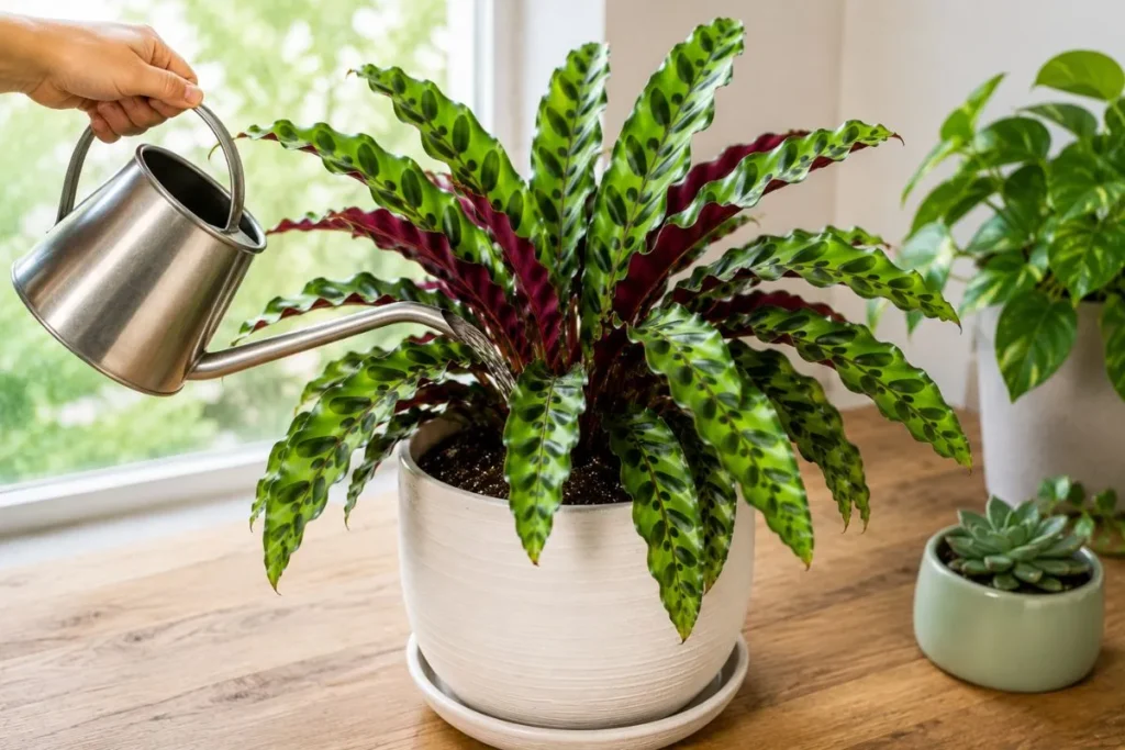 Water a Rattlesnake Plant