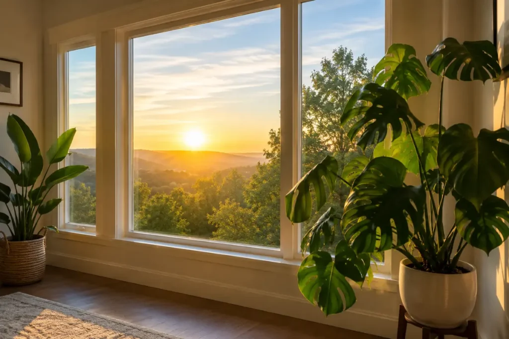 west facing window