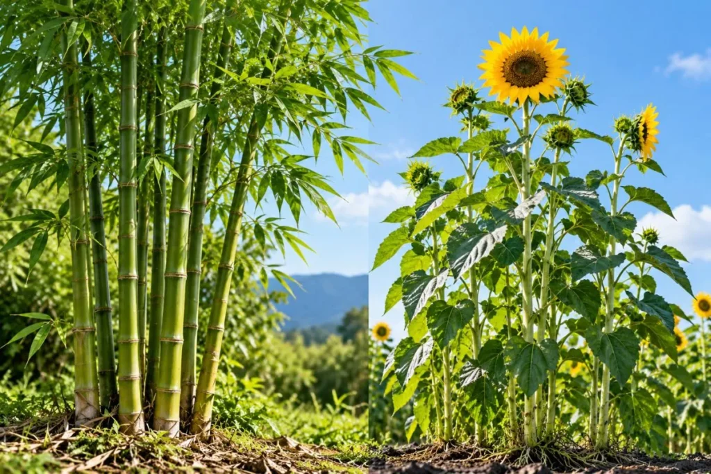 astest Growing Plant vs. Fastest Growing Plant Species