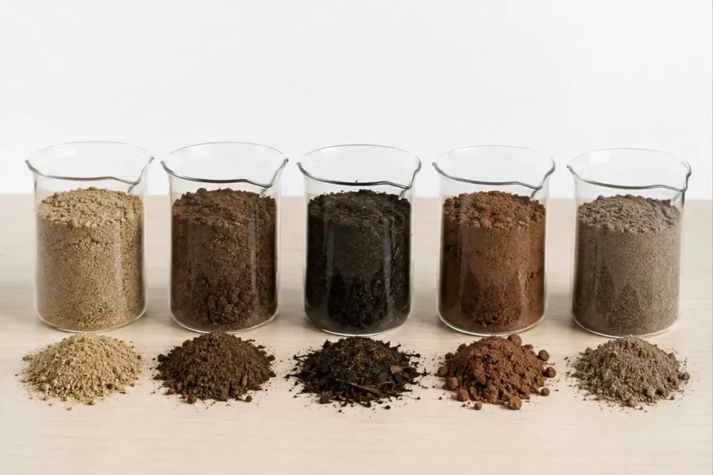 Average Weight of Different Types of Soil