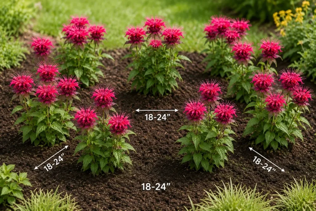 Bee Balm Spacing Guide
