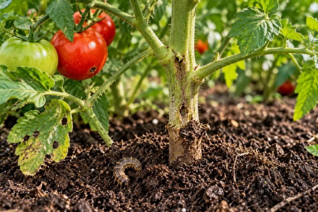 Check the Stems and Soil Line