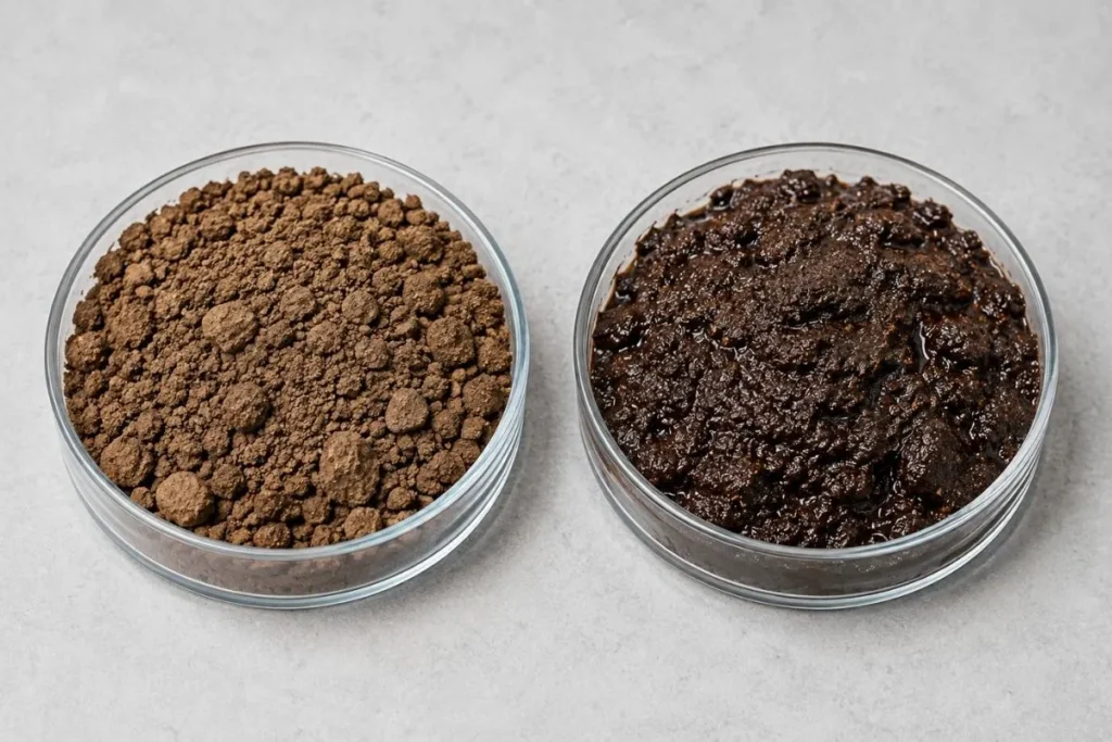 Dry Soil vs. Wet Soil