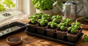 Read more about the article Grow Basil Seeds Indoors: 11+ Proven Tips to Avoid Mistakes 