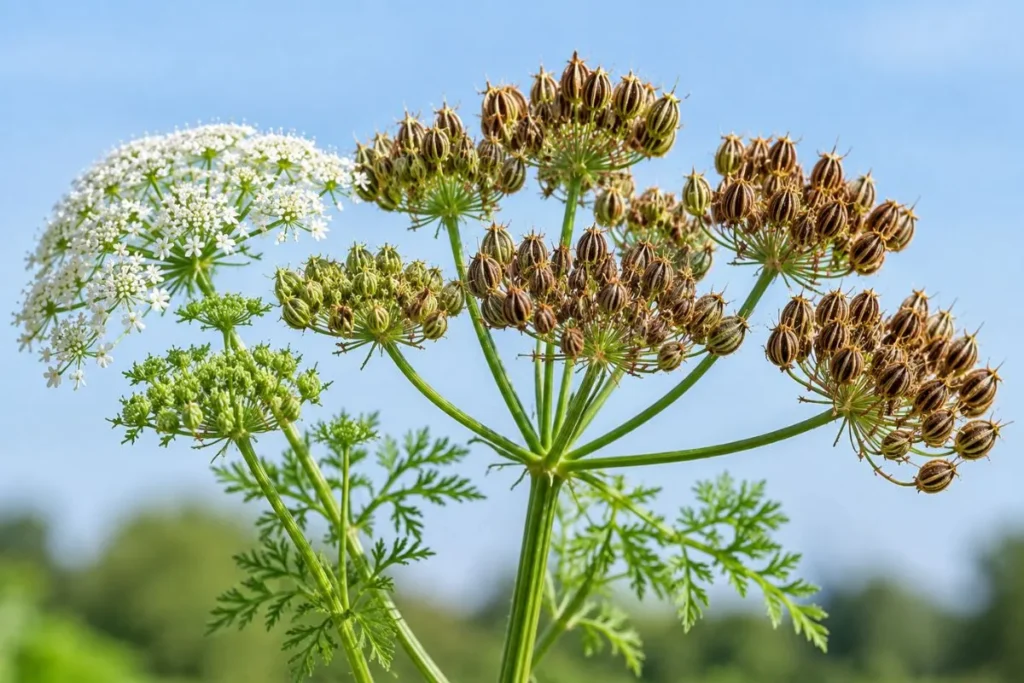 Identify Mature Carrot Seed Heads