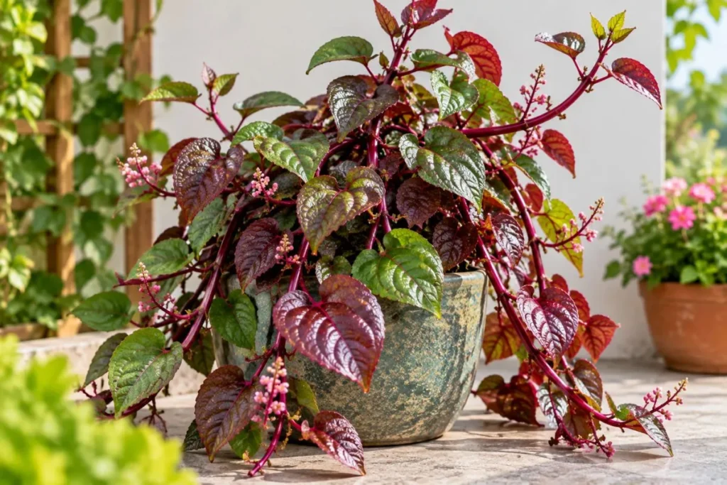 Red Malabar Spinach Plant Look Like