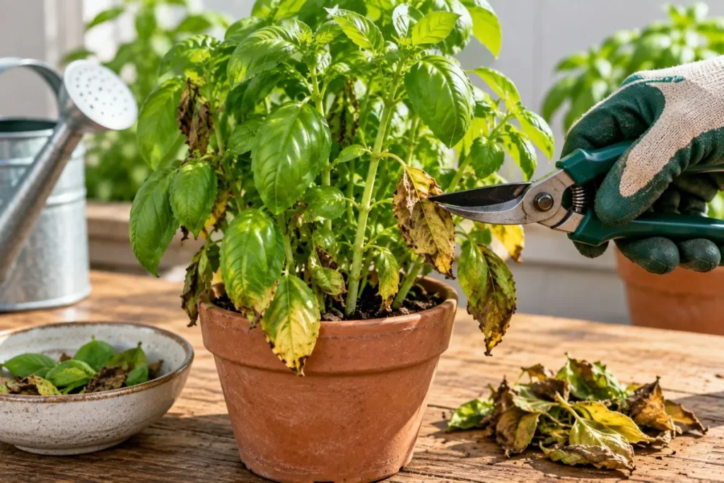 Remove Severely Damaged Leaves