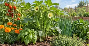 Read more about the article What to Plant With Okra: 17+ Powerful Companion Plants for Bigger Healthier Harvests 