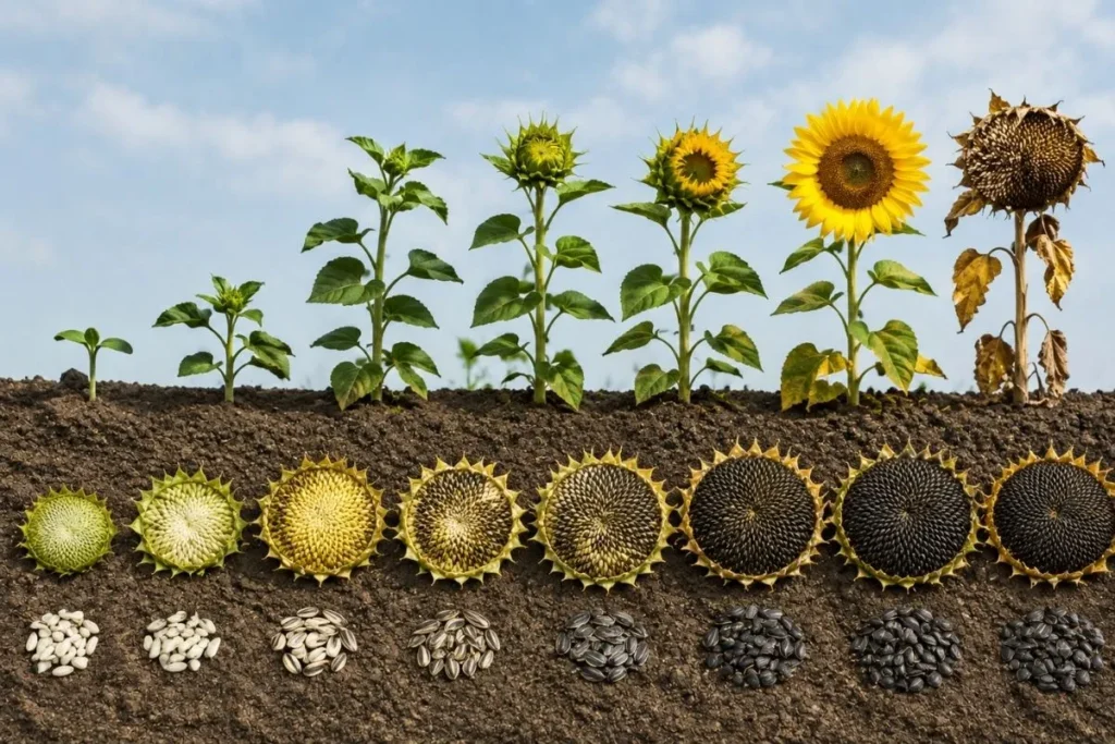 Year to Harvest Sunflower Seeds