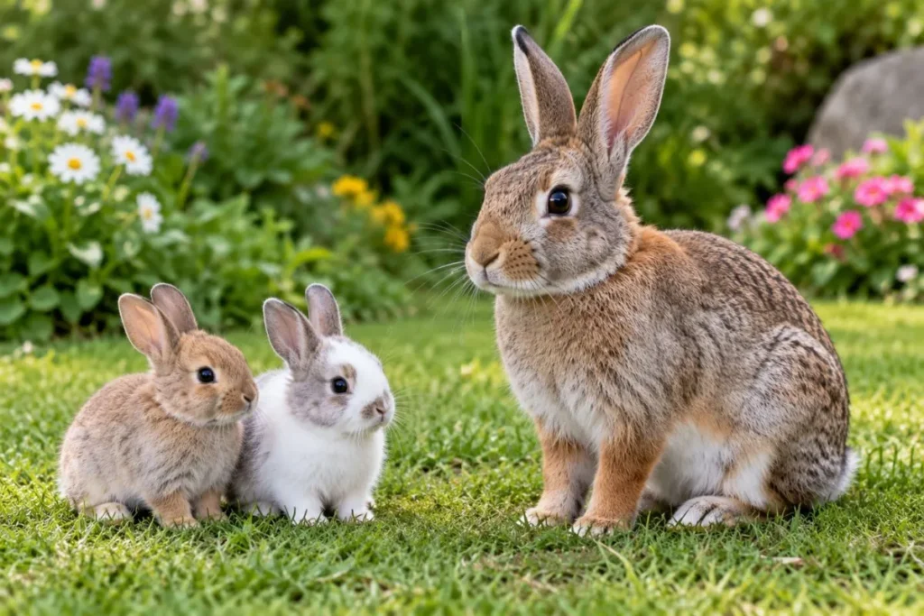 Young Rabbits vs. Adult Rabbits