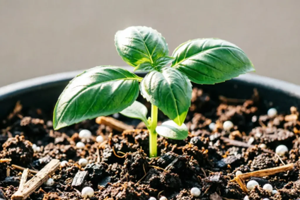 Plant in Garden Soil