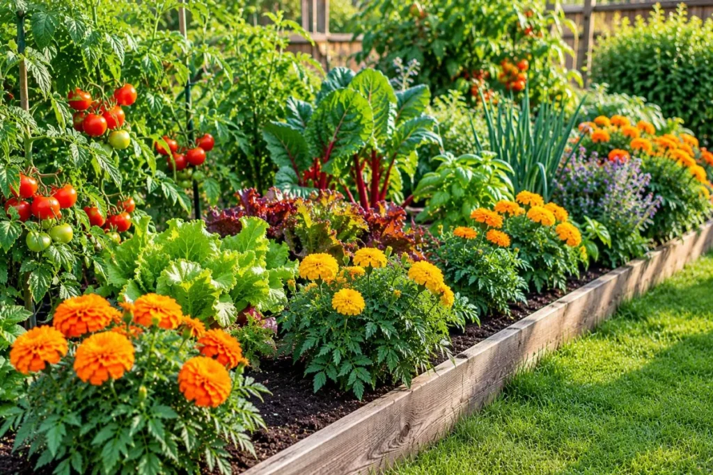 Add Color and Beauty to Vegetable Beds