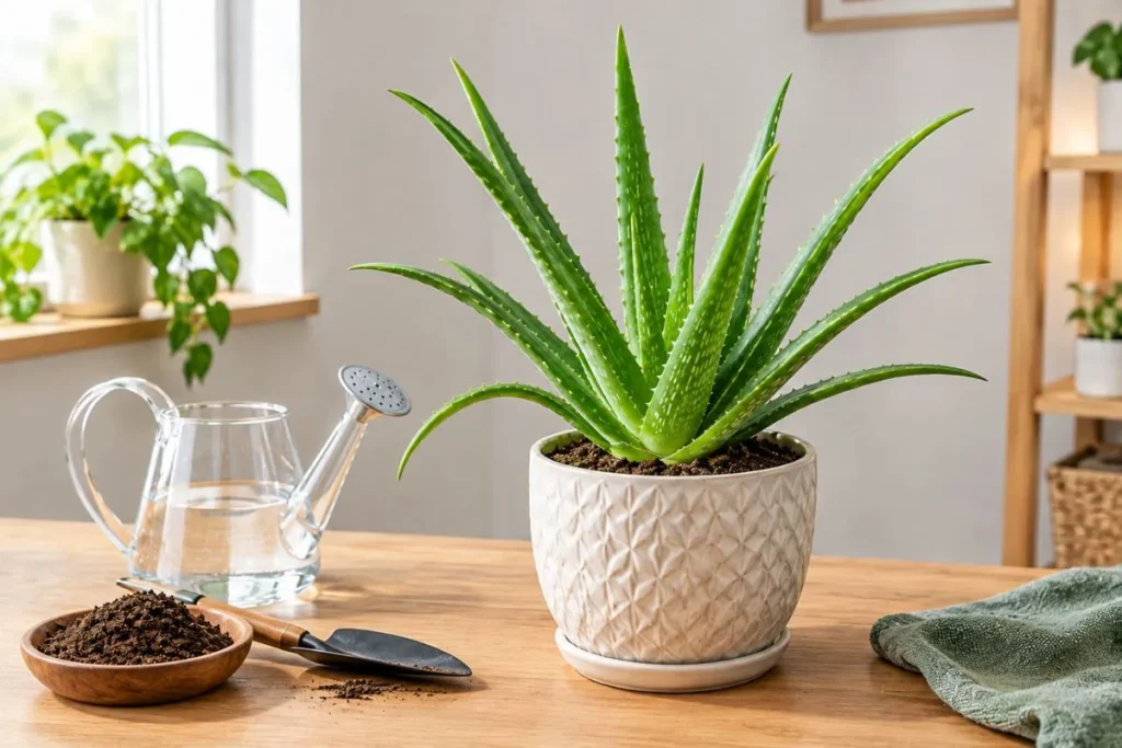 Care for Aloe Vera Plants Indoors With Limited Sunlight