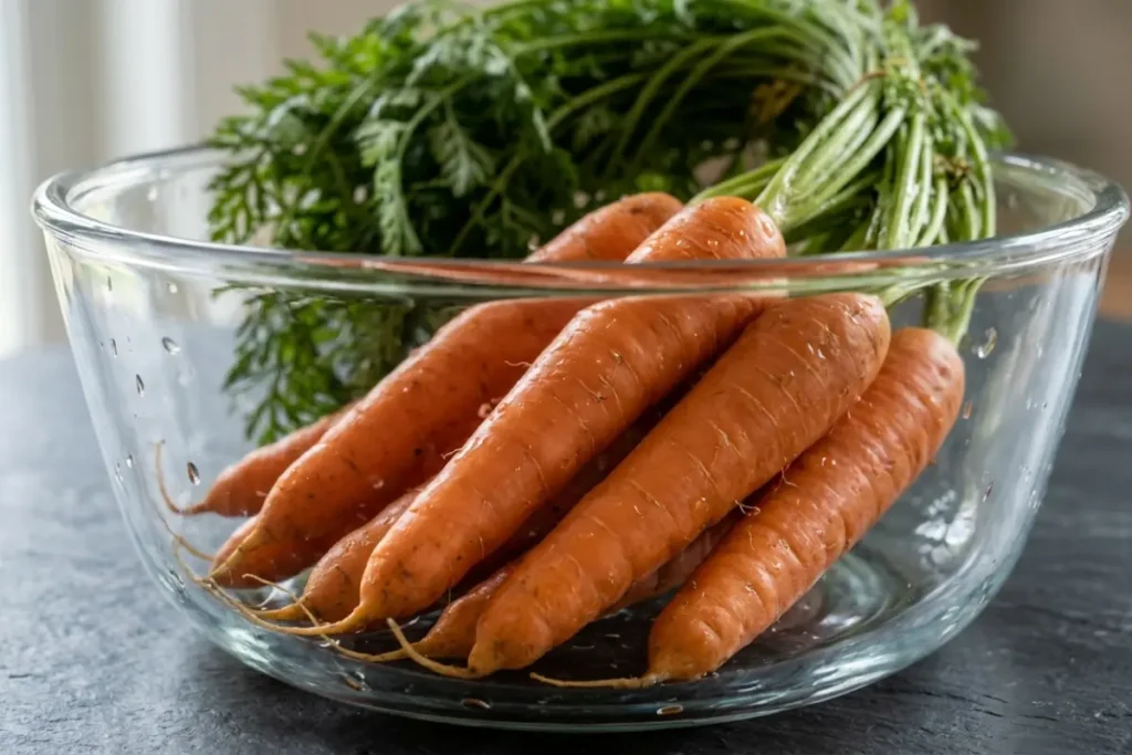  choose, use a clean container carrots