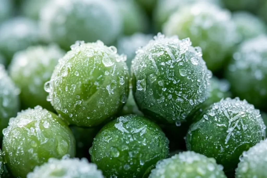  fresh, freezing peas