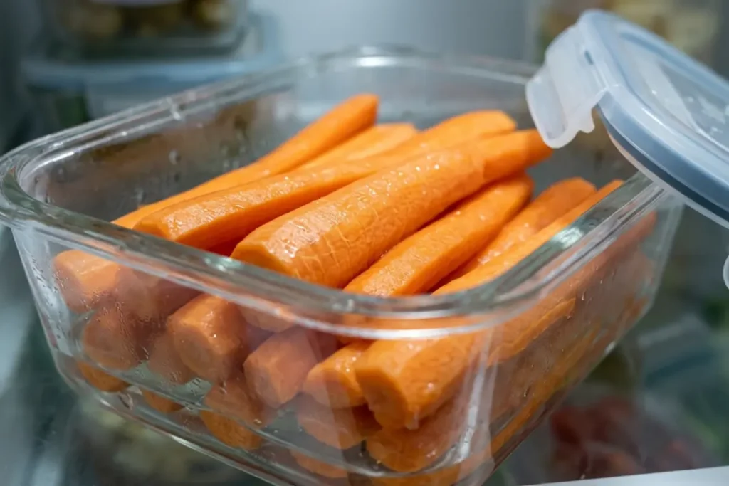  fresh peeled carrot storage
