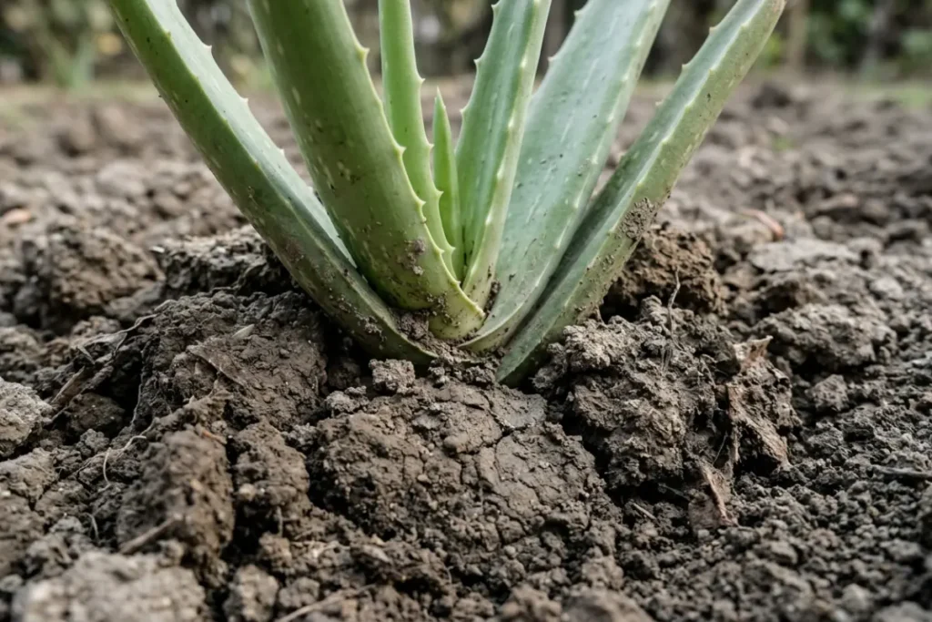 garden soil is often too dense for aloe vera