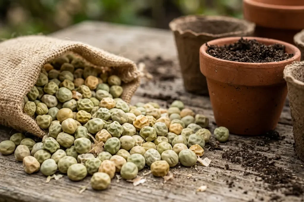 Pea Seeds for Small Pots 