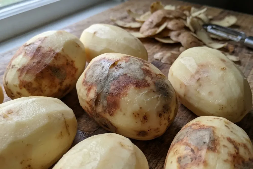 Peeled Potatoes Turn Brown