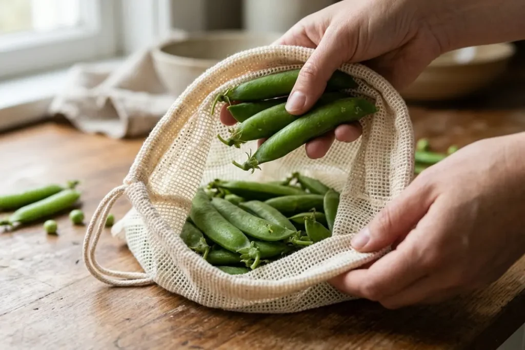 Peas in a Breathable Bag