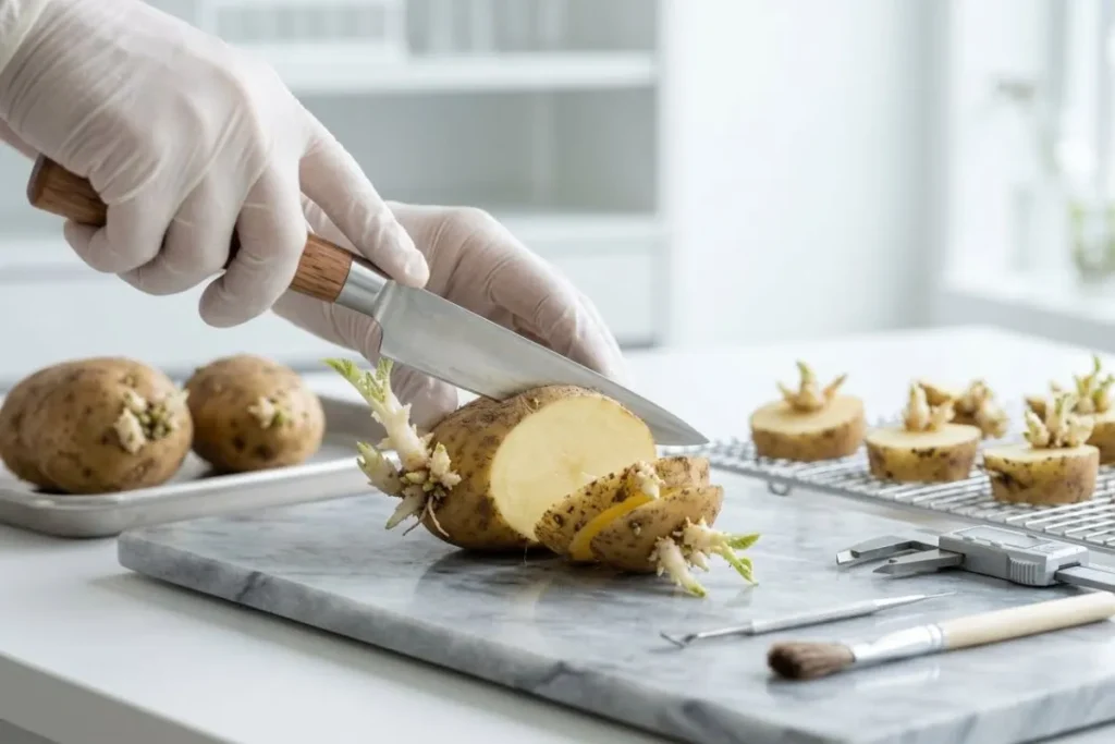 Prepare Sprouted Potatoes for Planting