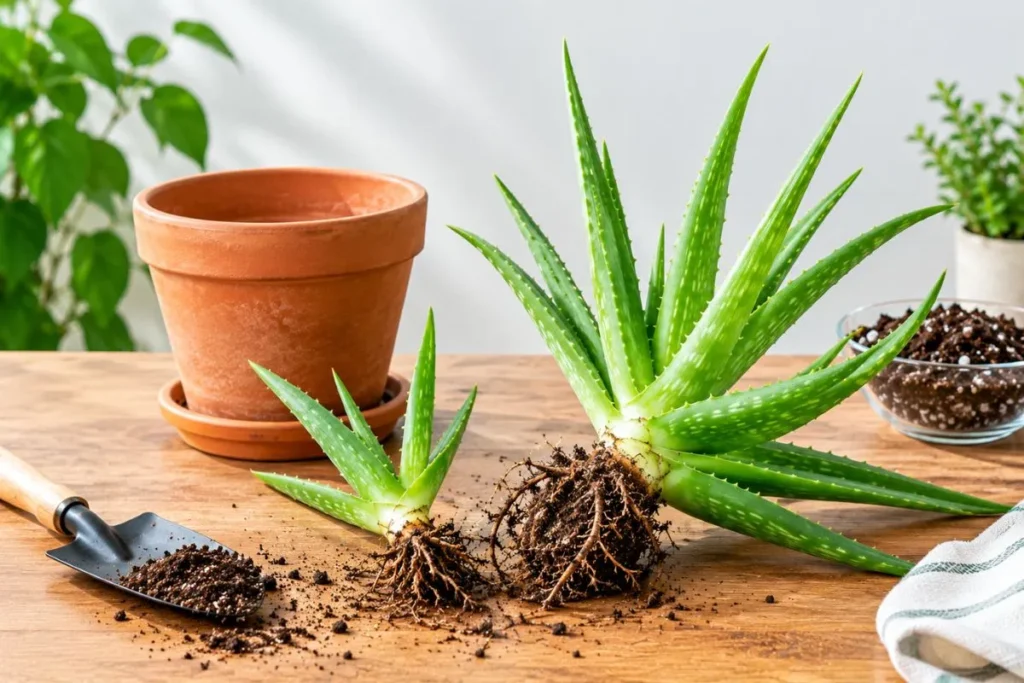 Prepare the Aloe Pup or Plant