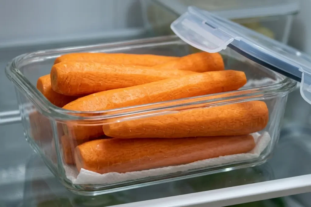 Store Peeled Carrots Without Water
