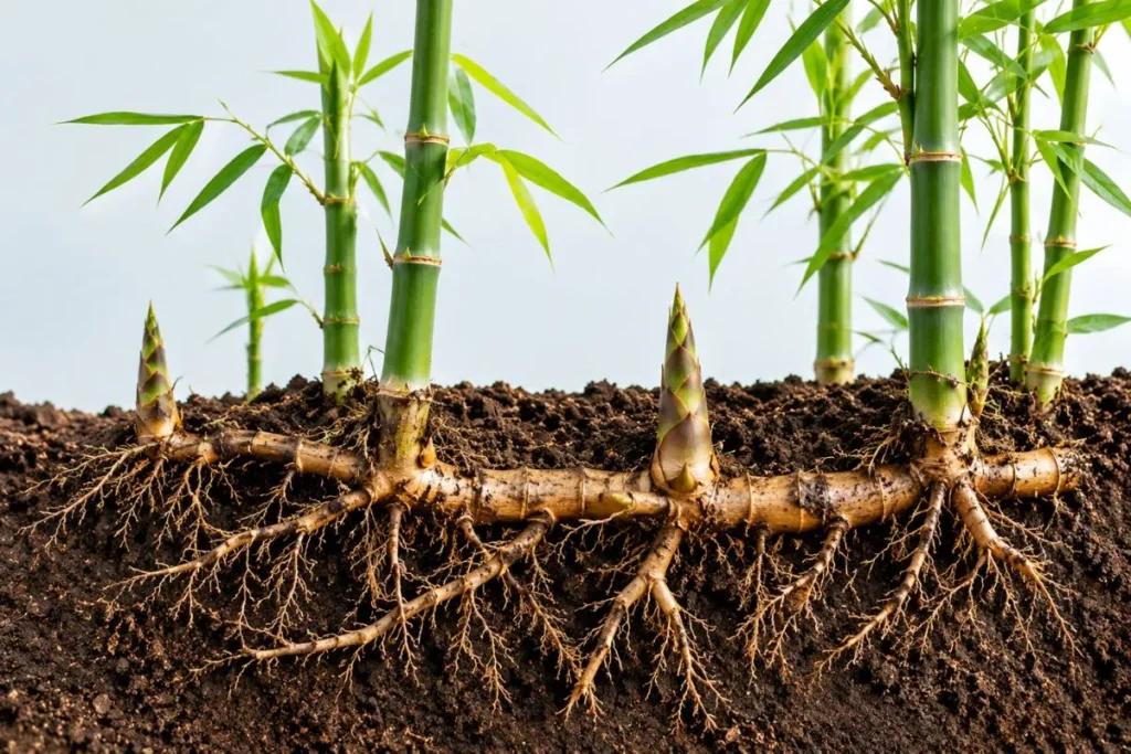 Underground Rhizomes Help Bamboo Spread